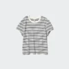 Mini-T-shirt voor dames | Gestreepte