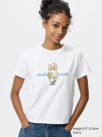 Mofusand Ut grafisch T-shirt voor dames
