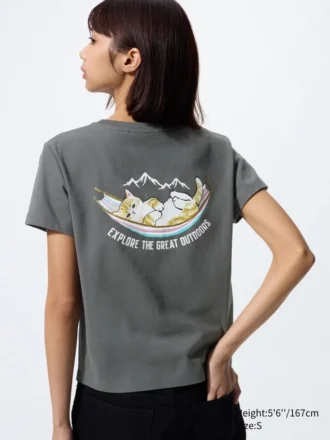 Mofusand Ut grafisch T-shirt voor dames