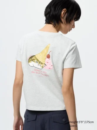 Mofusand Ut grafisch T-shirt voor dames
