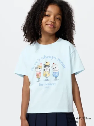 Mofusand UT T-shirt met print voor kinderen