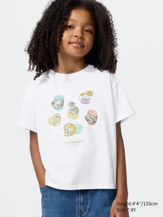Mofusand UT T-shirt met print voor kinderen