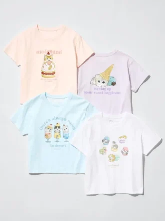 Mofusand UT T-shirt met print voor kinderen