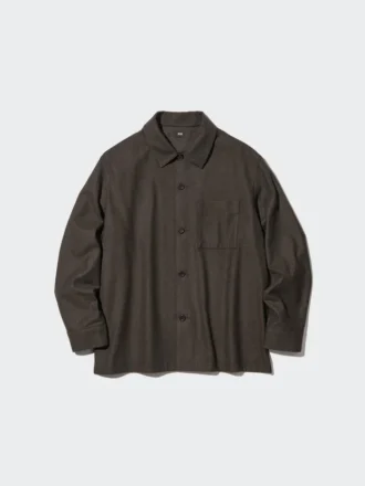 Overshirts van geborsteld twill voor heren