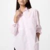Oversized katoen overhemd voor dames | Gestreepte