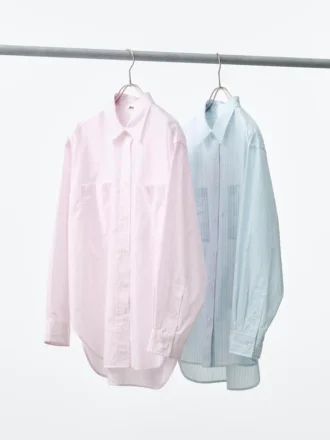 Oversized katoen overhemd voor dames | Gestreepte