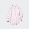 Oversized katoen overhemd voor dames | Gestreepte