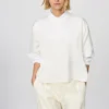 Oversized korte satijnen blouse voor dames | Halflange mouwen