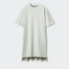 Oversized tweekleurige T-shirtjurk voor dames