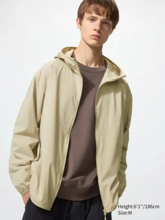 Parka’s met UV-bescherming voor heren, past in de zak