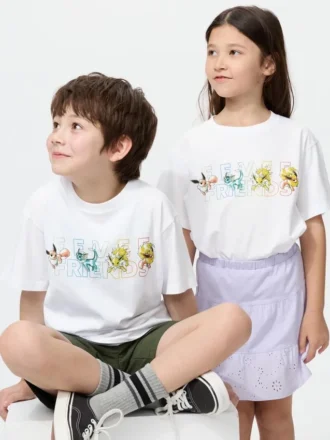 Pokamon UT T-shirt met print voor kinderen