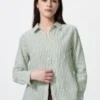 Premium Linen damesoverhemd | Gestreepte