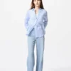 Premium Linen damesoverhemd | Gestreepte