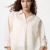 Premium Linen damesoverhemd met skipp kraag