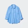 Premium Linen damesoverhemd met skipp kraag