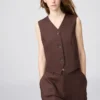 Premium Linen gilet voor dames