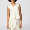 Premium Linen gilet voor dames