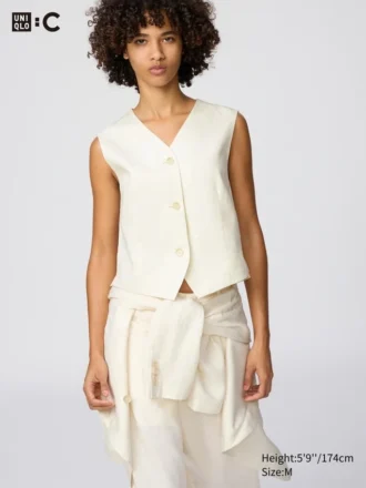 Premium Linen gilet voor dames