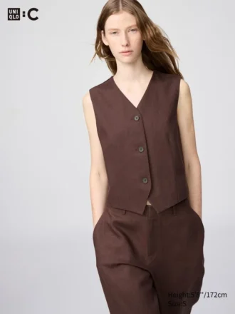 Premium Linen gilet voor dames