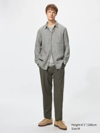 Premium Linen herenoverhemd | Gestreepte