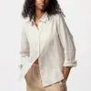 Premium Linen overhemd voor dames | Gestreepte