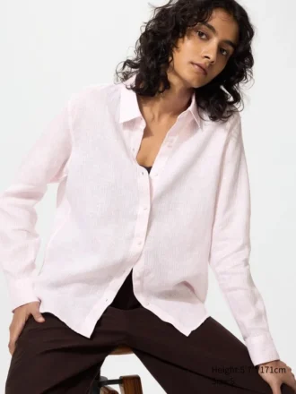 Premium Linen overhemd voor dames | Gestreepte