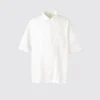 Premium Linen oversized herenoverhemd | Korte mouwen