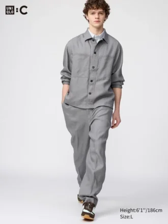 Premium Linen wijde herenbroek