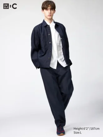 Premium Linen wijde herenbroek