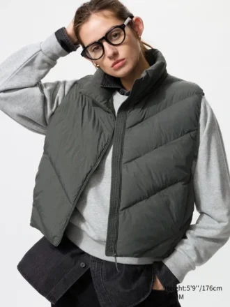 PUFFTECH cropped gilet voor dames