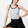 Racerback-Bh-top voor dames | Gestreepte