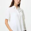 Rayon blouse met korte mouwen voor dames