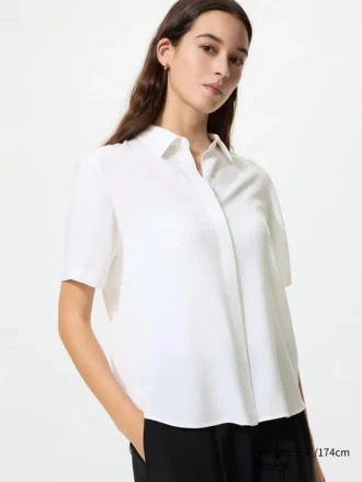 Rayon blouse met korte mouwen voor dames