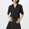 Rayon blouse met korte mouwen voor dames