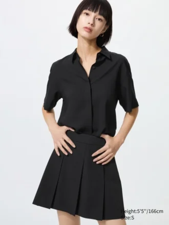 Rayon blouse met korte mouwen voor dames