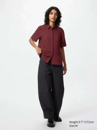 Rayon blouse met korte mouwen voor dames