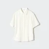 Rayon blouse met korte mouwen voor dames | Stippen