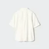 Rayon blouse met korte mouwen voor dames | Stippen