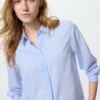 Rayonblouse voor dames | Gestreepte