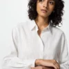 Rayonblouse voor dames | Gestreepte