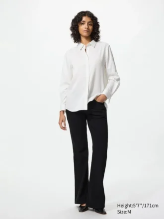 Rayonblouse voor dames | Gestreepte