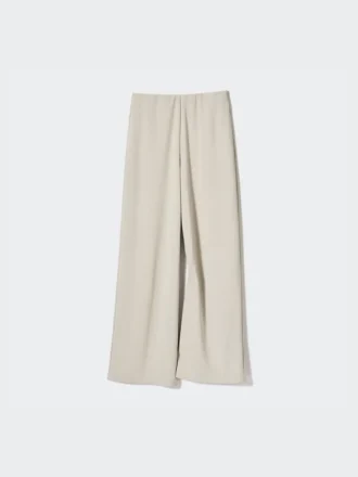 Rechte broek van crêpe jersey voor dames