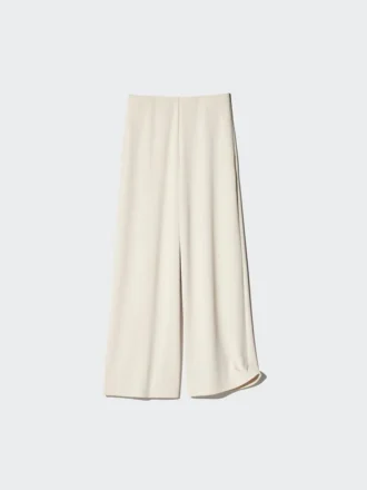 Rechte broek van crêpe jersey voor dames