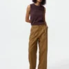 Rechte broek van linnenmix voor dames