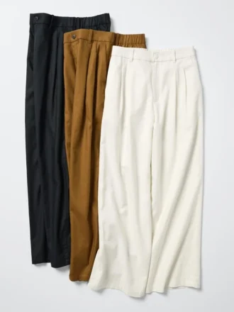 Rechte broek van linnenmix voor dames
