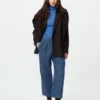 Relaxte katoenbroek voor dames | Denim