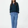 Relaxte katoenbroek voor dames | Denim