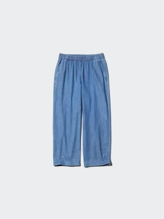Relaxte katoenbroek voor dames | Denim
