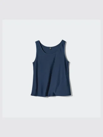 Satijnen blouse voor dames | Mouwloos