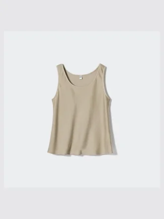 Satijnen blouse voor dames | Mouwloos